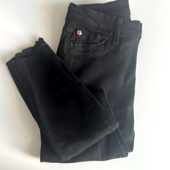 HUDSON NICO MIDRISE BLACK SKINNY JEANS *size 25 - Picture 1 of 4
